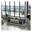 Enclos pour tortue terrestre - AKOZON - 9403 - 2 niches & aire de jeu - Support lampe réglable - Bois gris 120×565×43 cm
