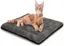 Tapis chauffant auto-chauffant pour chat et chien, tapis chauffant pour chats sauvages et d'intérieur, gris/noir 21 x 17 pouces