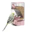 Mangeoire Automatique pour Oiseaux Mangeoire à Cage à Oiseaux avec Perruche pour Perruche Canari Calopsitte Pinson-rose