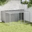 Bon marché - Niche pour chien - Cage Clapier Extérieur - avec cour anthracite 197x194x110 cm plds455684