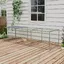 Enclos poulailler cage clapier extérieur 3 m² pour petits animaux dim. 3 x 1 x 08 m acier galvanisé