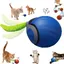 Jouet pour chat 2025 avec queue rapide, ajustement de vitesse à 2 niveaux, balle interactive avec mouvement automatique - Bleu