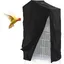 Housse de Cage a OiseauxHousse Occultante Imperméable et Respirante avec Fermeture Éclair et Fixation Auto-adhésive pour Oi