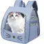1 Sac à dos pour animaux de compagnie pliable fenêtre filet tissu Oxford polyester 35x35x25 cm voyage randonnée .