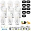 9 filtres + 9 éponges pour fontaine eau chat acier inox 3.2L