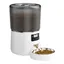 Distributeur de Croquettes pour Chats et Chiens, Distributeur Automatique Nourriture, avec Bol en Acier Inoxydable, 1 à 4 Repas, 4L