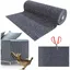 Griffoir pour canapé - MICH - 200x40 cm - Gris foncé - Fibre de polyester - Adhésif puissant - Réutilisable
