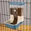 Distributeur automatique de nourriture pour animaux de compagnie 800ml Distributeur de nourriture ajustable petits animaux ble PZCC