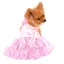 Robe mignonne pour animaux de compagnie robe dété pour animaux de compagnie robe pour chien rose