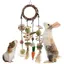 Jouets pour lapins-Accessoires adaptés aux activités des lapins-Jouets à mâcher suspendus pour la cage-Hamsters et cochons dInde