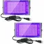 Lot de 2 Projecteurs UV LED 100W Imperméables IP65 Éclairage Ultraviolet pour Aquarium Soirée Peinture Fluo Affiches Fluorescen
