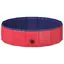 Moderne Piscine de nage pliable pour chien Rouge 80 x 80 x 20 cm PVC Piscine & spa  @EU52316