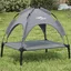 Automne/hiverLit pour chien avec auvent anthracite tissu Oxford et acier - HAuteur:60cm - Grande Taille &FR_767648