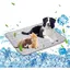 Tapis Rafraîchissant Pour Chien Et Chat-100X70Cm-En Gel Non Toxique-Gris[IN60]