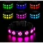 M-LED Collier Lumineux pour Chiens, Lumière Collier Chien Rechargeable et Etanche, Collier de Réglable avec 7 Modes d'éclairage(Co