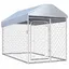 @FRENCH Cage/Enclos/Parc niche polyvalente - TOP VENTES - Chenil dextérieur - Grande entrée - avec toit pour chiens /chiot -
