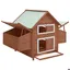 SALE 2025Petit enclos Maison poules MOOD - Poulailler Moka et blanc 152x96x110 cm - Bois de sapin massif Chill428189