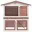 (32421)Abris/cage pour petit animaux CHICClapier dextérieur 3 portes Marron Bois FR