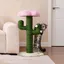 Arbre à chat en forme de cactus - 90 cm de haut - Poteaux en sisal 10 cm - Protection anti-basculement - Design moderne