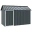 Anthracite Cage pour oiseaux - perchoirs à oiseaux - Anthracite 215 x 112 x 141 cm Acier galvanisé A2795