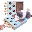 Griffoir 3 en 1 en carton ondul pour chat avec jeu de taupes et bton amusant pour chat tapis gratter couleurs multiples GRIFFOIR