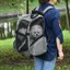 WEIGULO Chariot pour chien 2 en 1 sac de transport et sac à dos pour animaux respirant tissu Oxford avec porte et fenêtre