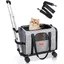 Sac de Transport à roulettes pour Chat approuvé par Les compagnies aériennes pour Petits Chiens Gris L 43 L 43  PANIER DE TRANSPORT