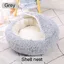 Lit rond pour animaux de compagnie40-60cmpour grand chienlit Super doux pour chatLong panier en peluche40cmStyle 3 Grey