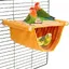 Jouet pour oiseau Hamac pour oiseaux accessoire pour cage à perroquet set lavable jaune S