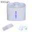 Fontaine à eau automatique pour chat - Phoesky - Plastique écologique - 3 L - Fenêtre de niveau deau - Blanc
