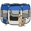 Lemon Cage pour animaux de compagnieVIDAXLChenil Parc pour chiens pliable avec sac de transport Bleu 90x90x58 cm CCL88684352