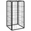 SALE 2025Enclos poulailler VIDAXL - Parc pour chien 4 panneaux Noir 50x100cm Acier enduit de poudre chill870985
