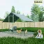 Enclos Poulailler 6 m² - Toit PE Imperméable Sécurité Renforcée Porte à Verrou - Parc a Poule 3x2x2m - Idéal Poules Lapins