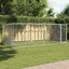 Gris Cage pour chiens (1pc) - Niches & enclos - avec porte gris 4x2x15 m acier galvanisé A1831