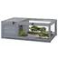 Maison enclos cage habitat pour petit animal tortues avec 2 espaces 91 x 605 x 32 cm bois massif gris