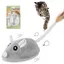 Jouet Interactif pour Chat Souri Jouet à Plumes Automatique Rechargeable USB pour Chat dIntérieur Cuneary