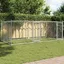 Gris Cage pour chiens (1pc) - Niches & enclos - avec portes gris 4x2x15 m acier galvanisé A1829