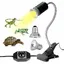 Kit lampe chauffante pour tortue terrestre avec 2 ampoules UVAUVB 25W et 50W rotation 360 pour reptiles couleurs multiple Largeight