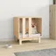 Automne/hiverNiche pour chien 50x40x52cm Bois de pin massif - HAuteur:52cm - Grande Taille &FR_692603