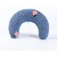 Petits oreillers pour animaux de compagnie pour petits chiens chats chiots oreiller cervical en forme de U (bleu)