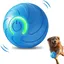 (Bleu) Générique 2026 Balle Intelligente Interactive pour Chien Jouet Rechargeable USB à Vibration et Rebond Automatique Stimulat