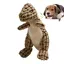 Mignon Jouet pour chien Robustdino indestructible et robuste, jouet en peluche couineur pour chien pour mâcheurs agressifs (marron1