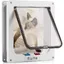 Chatière magnétique - - 23.5x25x5.4cm - Silencieuse - 4 voies - Blanc CHATIERE