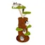 Arbre à Chat de Hauteur de 148 cm - BingoPaw - Centre dactivités pour Chats avec 2 Plateformes et 3 Niches - Vert et Marron