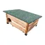 Relaxdays abri pour hérissons en bois avec fond entrée labyrinthique toit étanche 25 x 57 x 44 cm finition brûlée