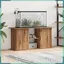 ASHATA Support d'aquarium chêne artisanal 121x41x58 cm bois ingénierie -FHE857283