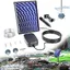 Aérateur de bassin - Pompe à oxygène solaire - 4 W - Pompe à oxygène avec batterie - 3 modes - 2 pierres à air pour étang jardin