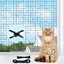 Filet de protection pour chat - Unbrand - Renforcé - 3x8m - Sans perçage - Crochet de fixation - Convient aux balcons