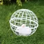 Cage Poules - Non spcifi - Mobile en PVC - Extrieur - Blanc - Forme de Boule Blanc Blanc POULAILLER