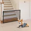 Barrière de sécurité pour chien avec filet 110 x 72 cm - Porte pliante pour chien pour escaliers et extérieur - Barrière